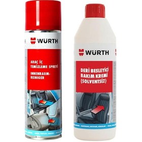 Resim Würth Deri Besleyici Bakım Kremi + Araç İçi Temizleme Spreyi 500Ml 