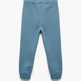 Resim Erkek Bebek Beli Bağcıklı Pamuklu Basic Şardonlu Jogger Eşofman Altı 