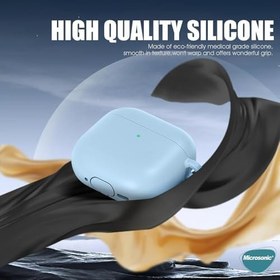 Resim Microsonic AirPods 4 Kılıf Askılı Mat Silikon Koyu Yeşil [AirPods 4 ile Uyumlu Kılıf - Koyu Yeşil] 