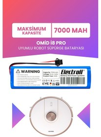 Resim Omid İ8 Pro Uyumlu Batarya 7000mah Pil 