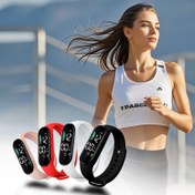 Resim 3 adet Adidas Dokunmatik Ekranlı LED Spor Saatleri - Dayanıklı Silikon Kayışlar, 24 Saatlik Ekran, Okul ve Açık Hava Aktiviteleri için Mükemmel, İdeal Hediye, Okul Saati | Moda Saati | Dayanıklı Saat Kayışı, Okul Aksesuarları 