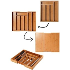 Resim Mien Bambu Ayarlanabilir Çekmece İçi Kaşıklık 316 