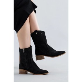 Resim Stilbagshoes Simmons Lazer Kesim Delikli Kadın Günlük Ayakkabı Siyah 
