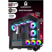 Resim Game Master Qlite RX7600XT R7 5700X 32 GB 1 TB M.2 SSD RX7600XT Free Dos Masaüstü Oyuncu Bilgisayarı 