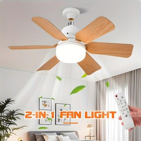 Resim 2'si 1 Arada LED Tavan Vantilatörü Işığı Uzaktan Kumandalı, 52.07cm Modern Tavan Vantilatörü, E26/E27 Tabanı, 3000K-6500K Ayarlanabilir, 3 Hız Ayarı, Zamanlayıcı, Bellek Fonksiyonu, Çok Yönlü Işık Ayarları, Minimalist Dekor, Yatak Odası, Oturma Odası, Garaj için Dayanıklı Fan Bıçakları 