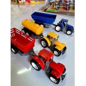 Resim Nizam Traktör Seti Üçlü Oyuncak Kamyon ve İş Makinesi 2-4 Yaş Çocuklar İçin Eğitici 