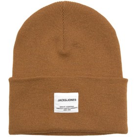 Resim Jack & Jones Jaclong Knit Beanie Noos Erkek Kahverengi Bere - 12150627 
