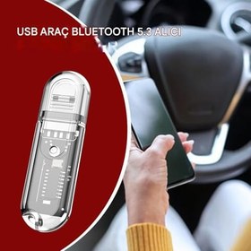 Resim USB - Kablosuz Adaptör, USB Kablosuz Ses Adaptörü | Taşınabilir 5.3 Verici Alıcı | Gençler için çok işlevli MP3 çalar FM Vericileri, Yaşlılar, Çocuklar 