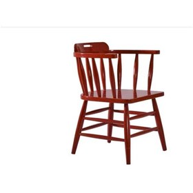 Resim Bengimobilya Sandalye Zus207 Çıta Sırtlık Model Parlak Kırmızı Boya Ahşap Kayı 