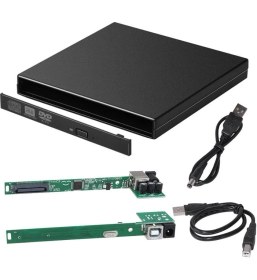 Resim Keepro USB 2.0 Ide 12.7mm Harici DVD Rw/cd-Rom Boş Kutu 