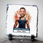 Resim Karikatürlü En İyi Erkek Jimnastikçi Dekoratif Taş 