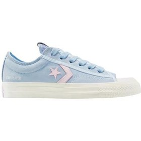 Resim Converse Star Player 76 Colorful Suede Kadın Mavi Sneaker 
