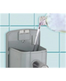 Resim Vialli Sıvı Sabun Dispenseri Aparatı Hazneli Beyaz 500 Ml Vialli S5 