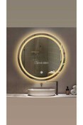 Resim Toprak dekor 60 Cm Kumlamalı Dokunmatik(DİMMER ÖZELLİKLİ) Günışığı Ledli Banyo Aynası Ledli Ayna 