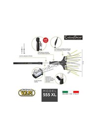 Resim Volpi 555Xl Zeytin Hasat Makinesi 24V İtalyan 2 Devirli 