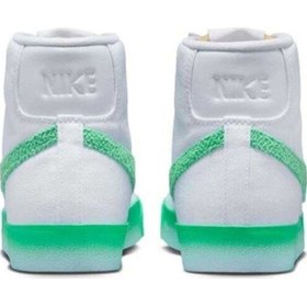 Resim Nike Blazer Mid 77 Spring Green Kadın Sneaker Ayakkabı Beyaz 