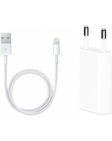 Resim Iphone Şarj Aleti 5W Adaptör ve Şarj Kablosu Seti 