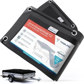 Resim Triburg Ince Ilmikli Römork Ağı 1,5 x 2,2 M, Uv Korumalı Yük Emniyet Ağı, Alman Üretimi 