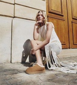 Resim Kadın Bot 1173891 UGG W CLASSIC MICRO Chestnut (TABA) 