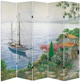 Resim Saklı Koy Temalı Özel Tasarım Paravan Room Divider Oda Bölücü PRVN-1321-1, 220 x 180 