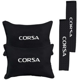 Resim Opel Corsa Nakışlı Otomind Boyun Yastığı Seti 