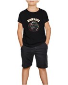 Resim Demon Slayer Siyah Çocuk Tişört Siyah 