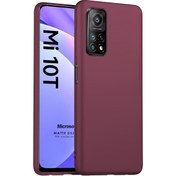 Resim Matte Silicone Xiaomi Mi 10t Pro Kılıf Mor Microsonic