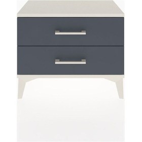 Resim Arges Komodin 2 Çekmeceli 60x30x48 Aytaşı-antrasit Aytaşı 