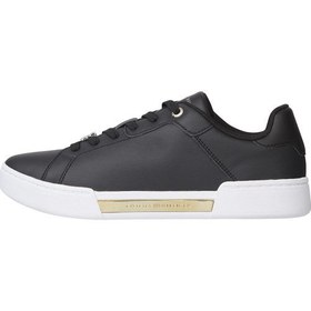 Resim Tommy Hilfiger Court Cupsole Kadın Sneaker Siyah 