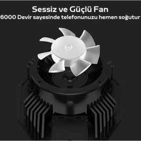 Resim Bowie DL06 Ultra Güçlü Telefon Soğutucu Fan Seramik Turbo Soğutma Huawei Nova / Pura Telefonlara Tam Uyumlu 