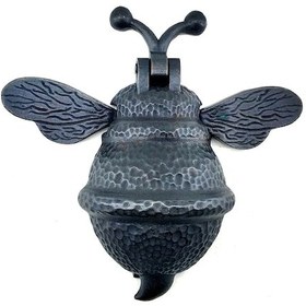 Resim Antika Tarz Dekoratif Pirinç Arı Kapı Tokmağı, Taktak - Büyük, 163x150mm, Oksit 