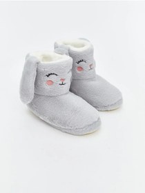 Resim LC Waikiki LCW STEPSGri Hayvan Figürlü Kız Çocuk Panduf 