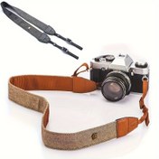 Resim Dayanıklı Vintage Dokuma Kamera Boyun Askısı - Klasik Tasarım, Canon, Fuji, Nikon, Olympus, Panasonic, Pentax, Sony Kameralarla Uyumlu - Güvenli & Şık Fotoğrafçılık Aksesuarı, Kamera Aksesuarları 