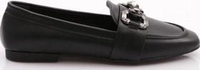 Resim DGN Kadın Kristal Tokalı Loafer Siyah 61152534 