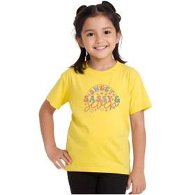 Resim Fyk Kids Kız Çocuk Sweat Sassy Baskılı Tişört Sarı 