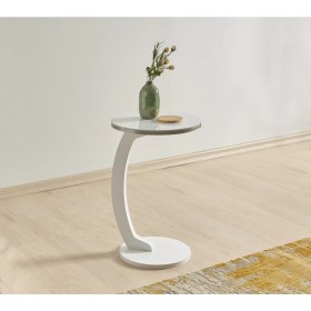 Resim Vetro Wood C Servis Sehpası Beyaz 