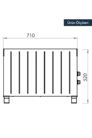Resim KUMTEL Beyaz Fanlı Konvektör Isıtıcı 2500W HC-2952 