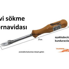 Resim Yıldırım Çivi Sökme Tornavidası Kunduracı Ayakkabıcı Çivi Çıkarma Aparatı 
