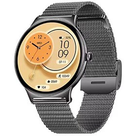 Resim Watch Ultra 5 Amoled Ekran Super Slim Tasarım WaterProof 3 Kordonlu Akıllı Saat Titanyum Siyah 