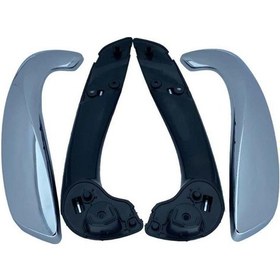 Resim Kapı İç Kolçak Komple Takım R-l Krom Fluence-megane 3 Kaya Kr590 809540011r-809600017r 