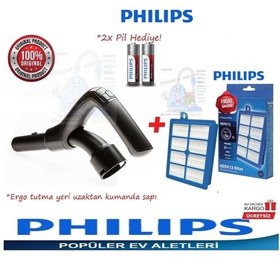 Resim Philips Uyumlu Fc9919 Marathon Ultimate Kumanda Sapı+Hepa13 Filtre (410608952) 