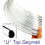 Resim Tiger Marketing 1 Metre Nikelaj Elkamet Çıta U Tipi Geçmeli 