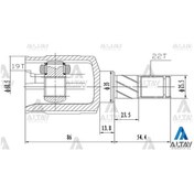 Resim Aks kafasi İç swift 90-00 I.0 / I.III 22x19x35 sk-502 