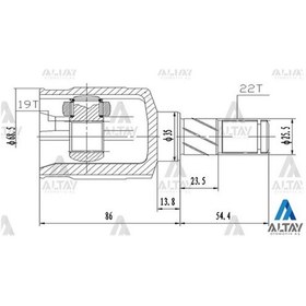 Resim Aks kafasi İç swift 90-00 I.0 / I.III 22x19x35 sk-502 
