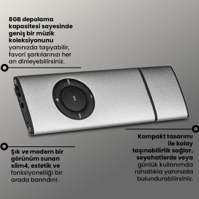 Resim GoldMaster Slim4 4GB Dijital MP3 Player 