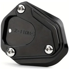 Resim Xuweiwei Black Honda Cbr650r Cb500x Cb650r Cb500f Cb650f Cl500 Transalp Cnc Aluminum Kickstand Pad 