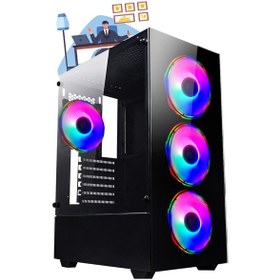 Resim Ramtech WorkForce WF405 i5-750 8 GB 128 GB SSD 4 GB GT740 Dos Masaüstü Bilgisayar 