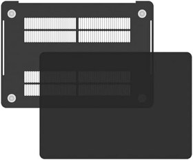 Resim Blogy MacBook Pro 16.2 İnç ile Uyumlu Ultra İnce Hava Kanallı Crystal Fit Kılıf (Siyah) 