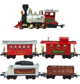 Resim Sunman Klasik Tren Seti 35 Parça Sesli Işıklı 