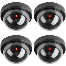 Resim 4 Adet Led Işıklı Dome Kamera Taklit_Sahte_Tavan Caydırıcı Kamera 